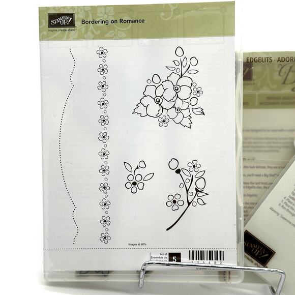 Stampin' Up! Border on Romance Stamps Sizzix Accents Touches Edgelits 125482 - Picture 7 of 9